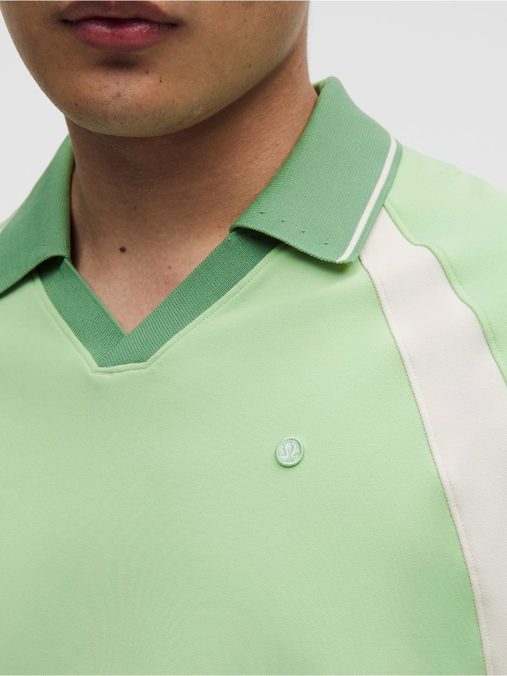 NWT Lululemon UV-Protective Relaxed-Fit Golf Polo in Kale Krush mix color - Picture 5 of 9